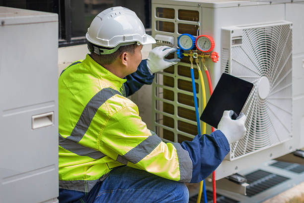 Professional Hvac technician working in White Oak, PA